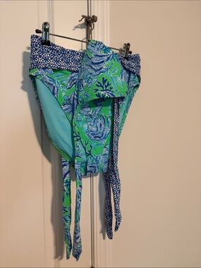 Lilly Pulitzer Green and Blue Printed Bikini